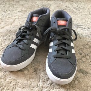 Olive green adidas high tops